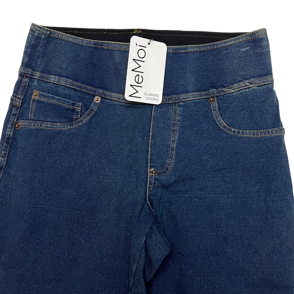 MeMoi Slimming Legging Womens S/M Blue Basic Fashion Shaping Denim Style MSL-006